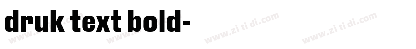 druk text bold字体转换